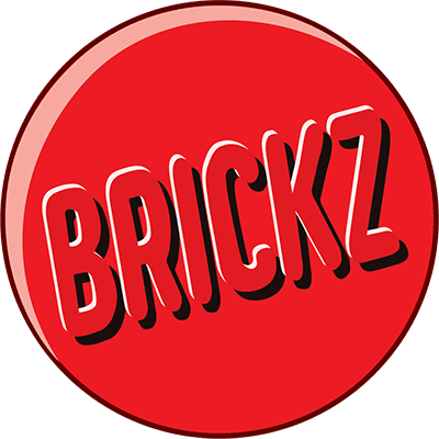 Red logo with bold text BRICKZ