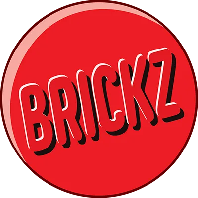 Red logo with bold text BRICKZ